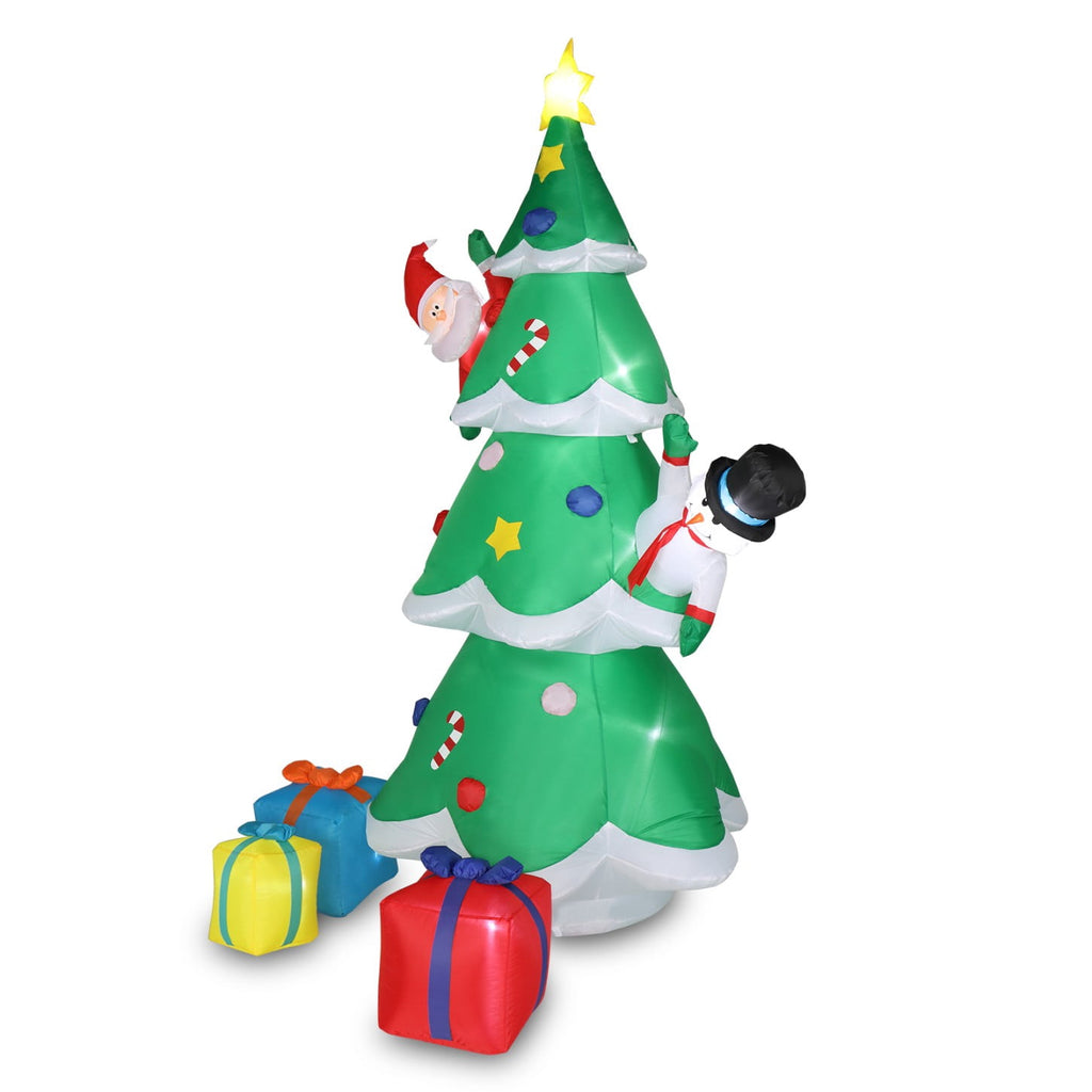 Tcbosik 12 FT Giant Christmas Inflatables Snowman Outdoor Yard Decorations, Blow up Snow Man with Black Hat, Built-in LED Light, Winter Outside Decor for Holiday Party Patio Garden Lawn