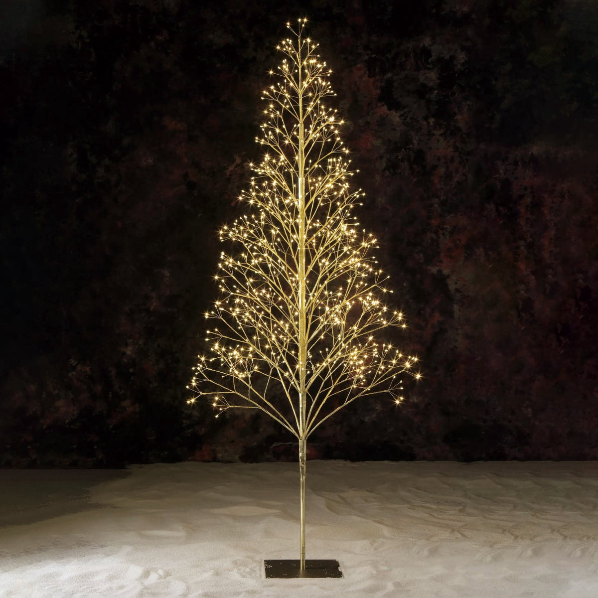 6' Pre-Lit Starburst Tree with 800 Warm White Twinkling LED Lights, by Holiday Time