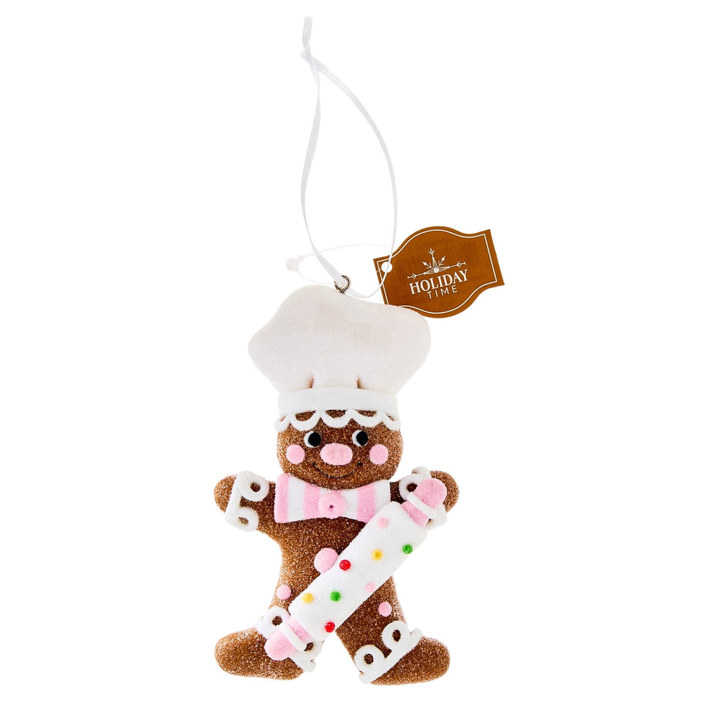 Multicolor Clay Dough Baking Gingerbread Chef Christmas Ornament, 4.5", by Holiday Time