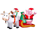 Multicolor Farm Scene Christmas Airblown Yard Inflatable, 7.5', by Holiday Time