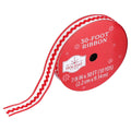 Red and White Ric Rac Christmas Ribbon, 7/8" x 30', by Holiday Time
