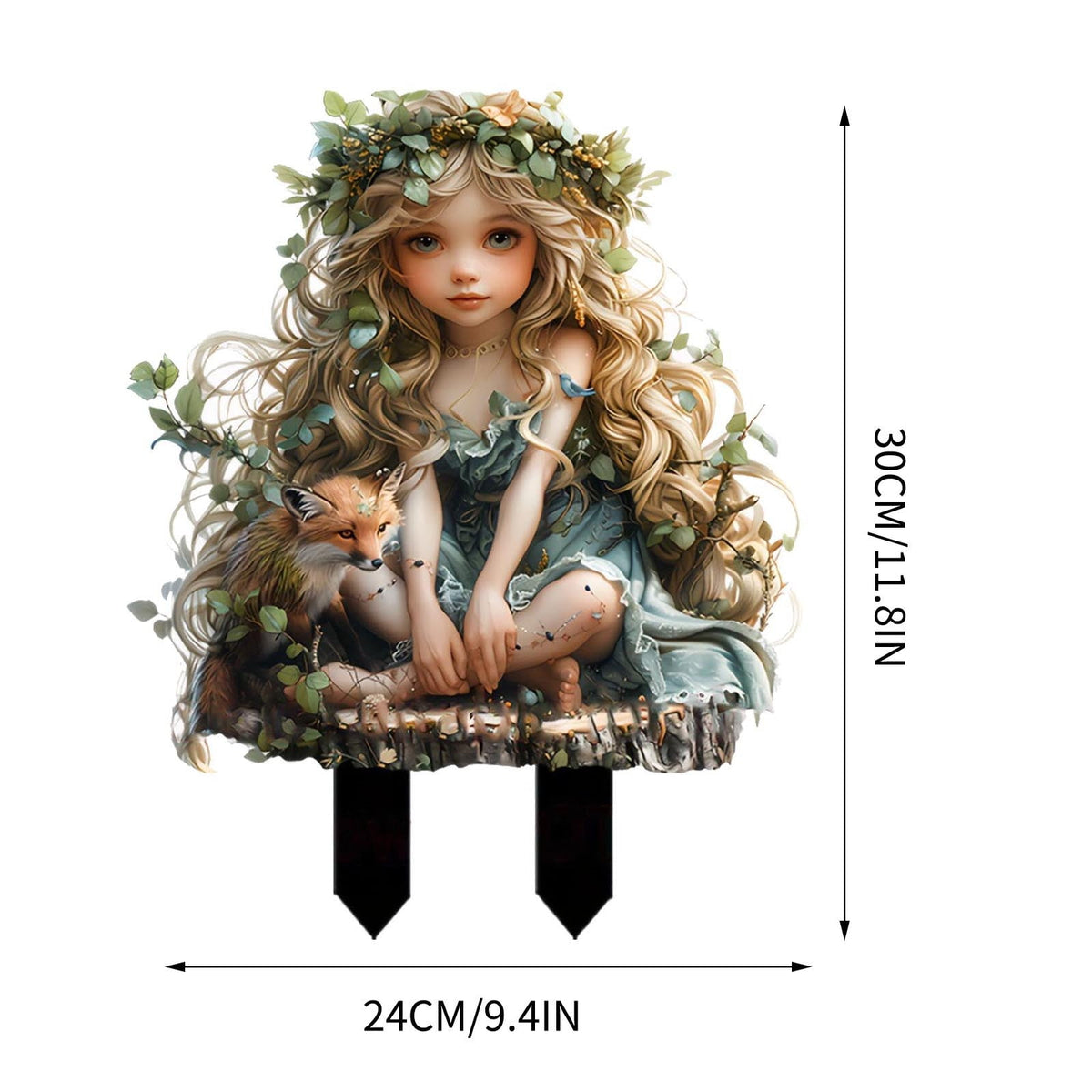 Nkmbld Clearance & Promo! Garden Ornaments, Garden Sculpture Acrylic Potted Plants and Courtyard Decorative Floor Tiles, Housewarming Ornament for Patio, Lawn, Yard, Pathway