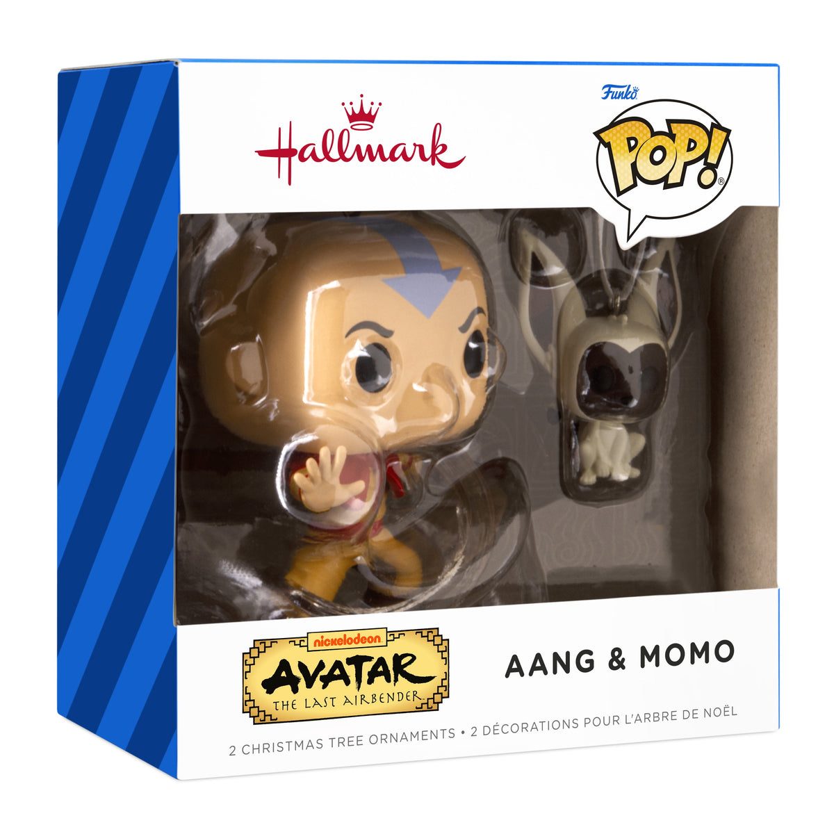 Hallmark Ornament (The Last Airbender Aang Momo Funko), Set of 2, 1 Count