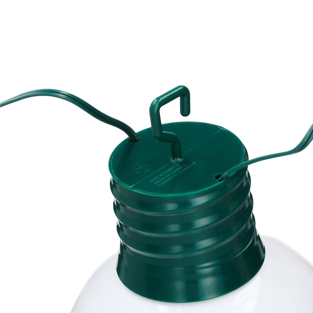 Indoor/Outdoor LED Giant Hanging C9 Bulb Christmas Light, Ceramic Green, 14", by Holiday Time