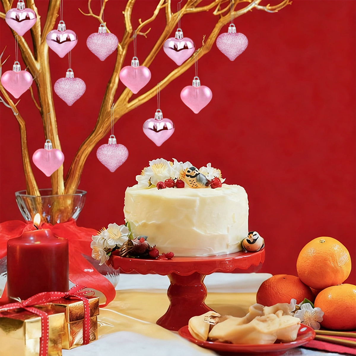 XGFHYJEH 10 LED 1.5M Valentine's Day Lights, Valentines Day Decorations Lights, Valentines String Lights, Valentine's Day Decor, Heart String Lights Red