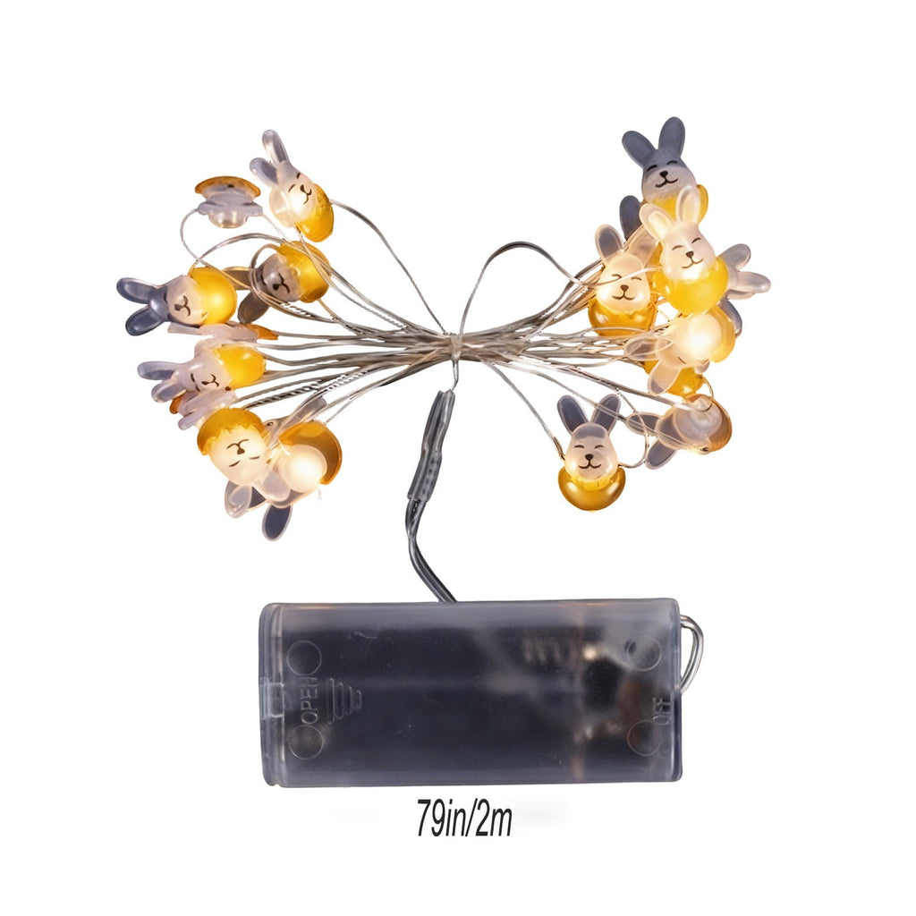 XGFHYJEH Easter Egg String Lights Easter Decor, 1.5M 10LED Easter Lights Colorful Battery Operated Fairy Lights for Indoor Home Holiday Party, Easter Light Decorative