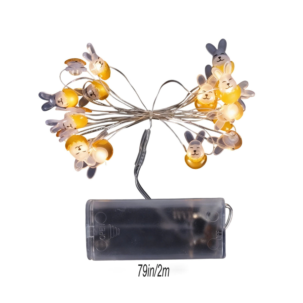XGFHYJEH Easter Egg String Lights Easter Decor, 1.5M 10LED Easter Lights Colorful Battery Operated Fairy Lights for Indoor Home Holiday Party, Easter Light Decorative
