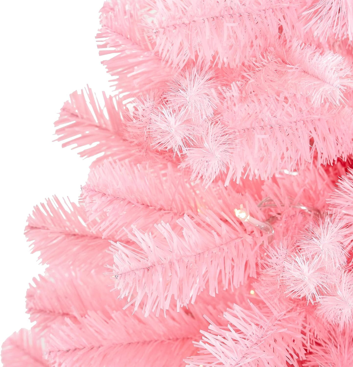 Naomi Home 7.5ft Gold Christmas Tree with Lights, Unique Colored Christmas Tree Prelit with 1412 Branch Tips, 600 Warm Lights and Metal Stand, Aritificial Christmas Tree