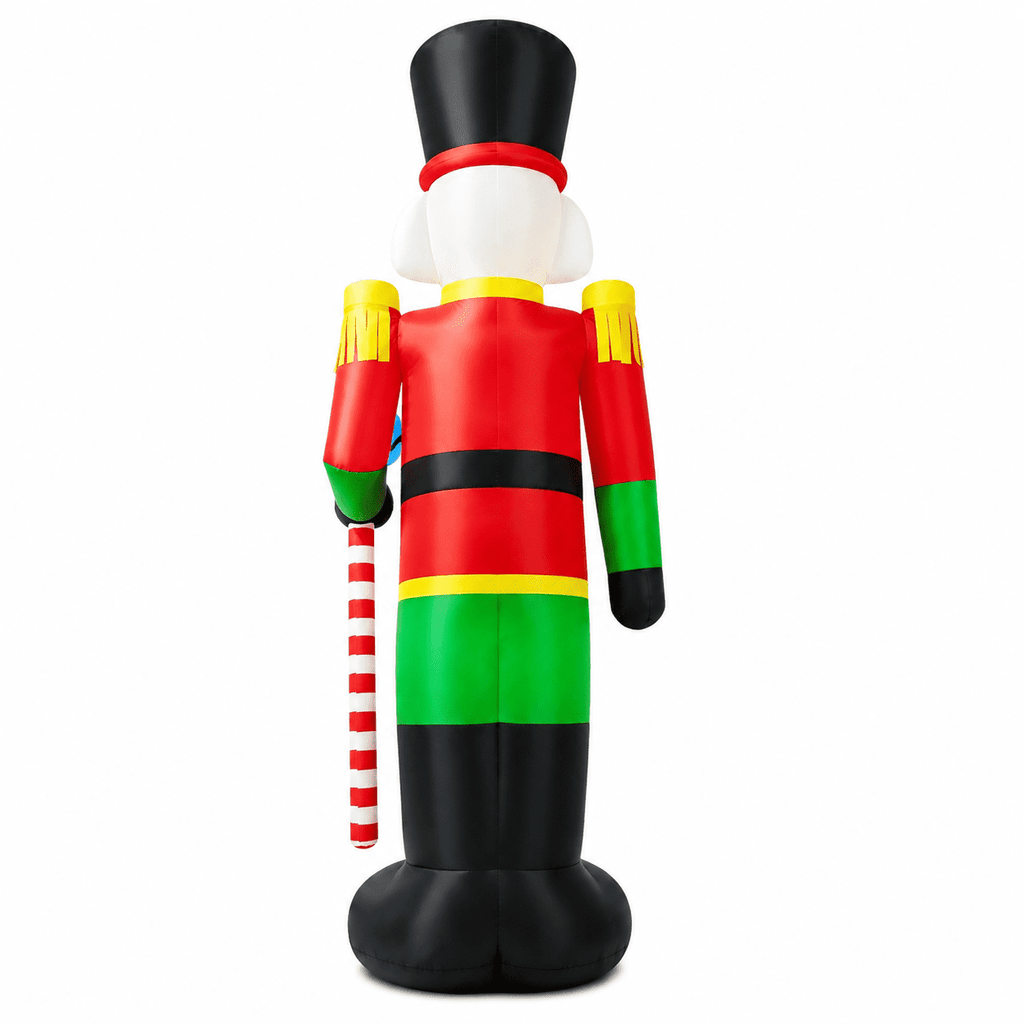 Yexmas 8FT Christmas Inflatable Nutcracker Soldier Blow Up Yard Decor with LED Light for Outdoor Christmas Party ,Garden and Lawn