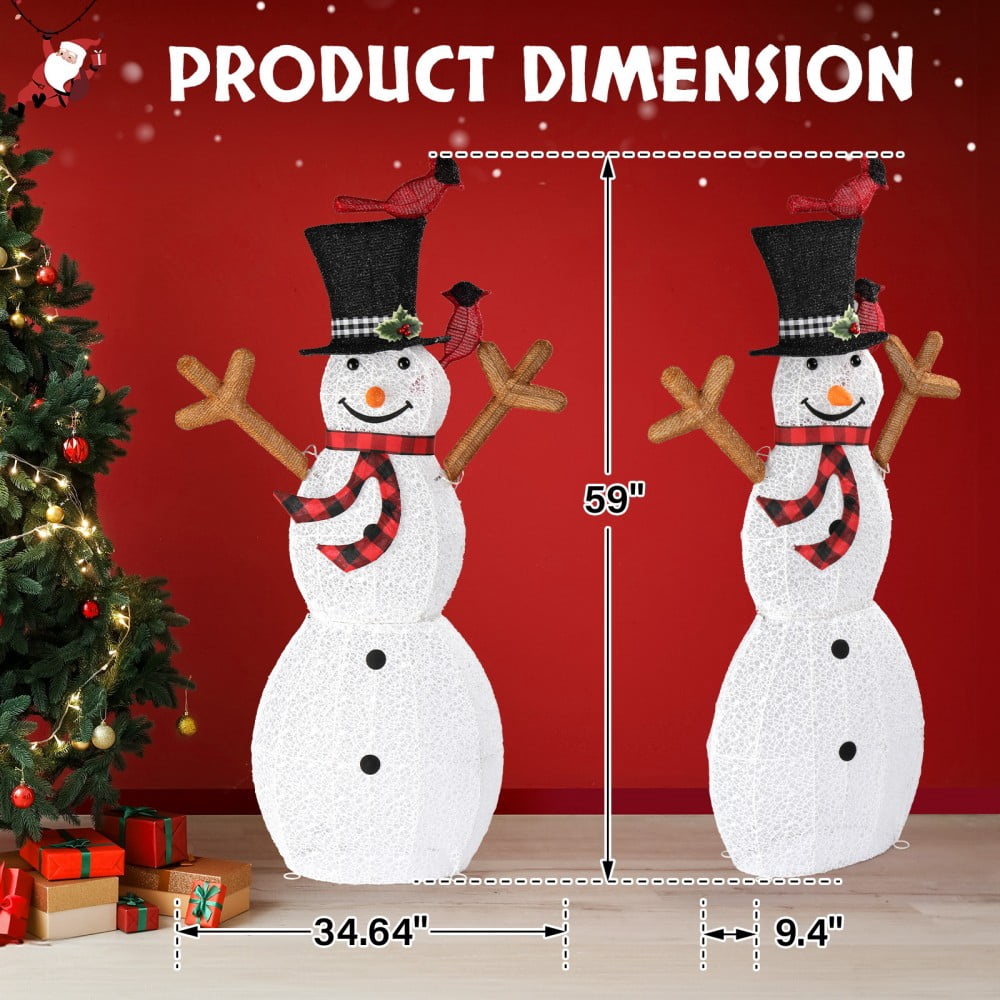 JOY Letter Sign Decoration - Lighted Home Scene Yard Sign Decor with Warm White Light - Indoor Outdoor Christmas Display for Lawn Garden - 47.2in Tall