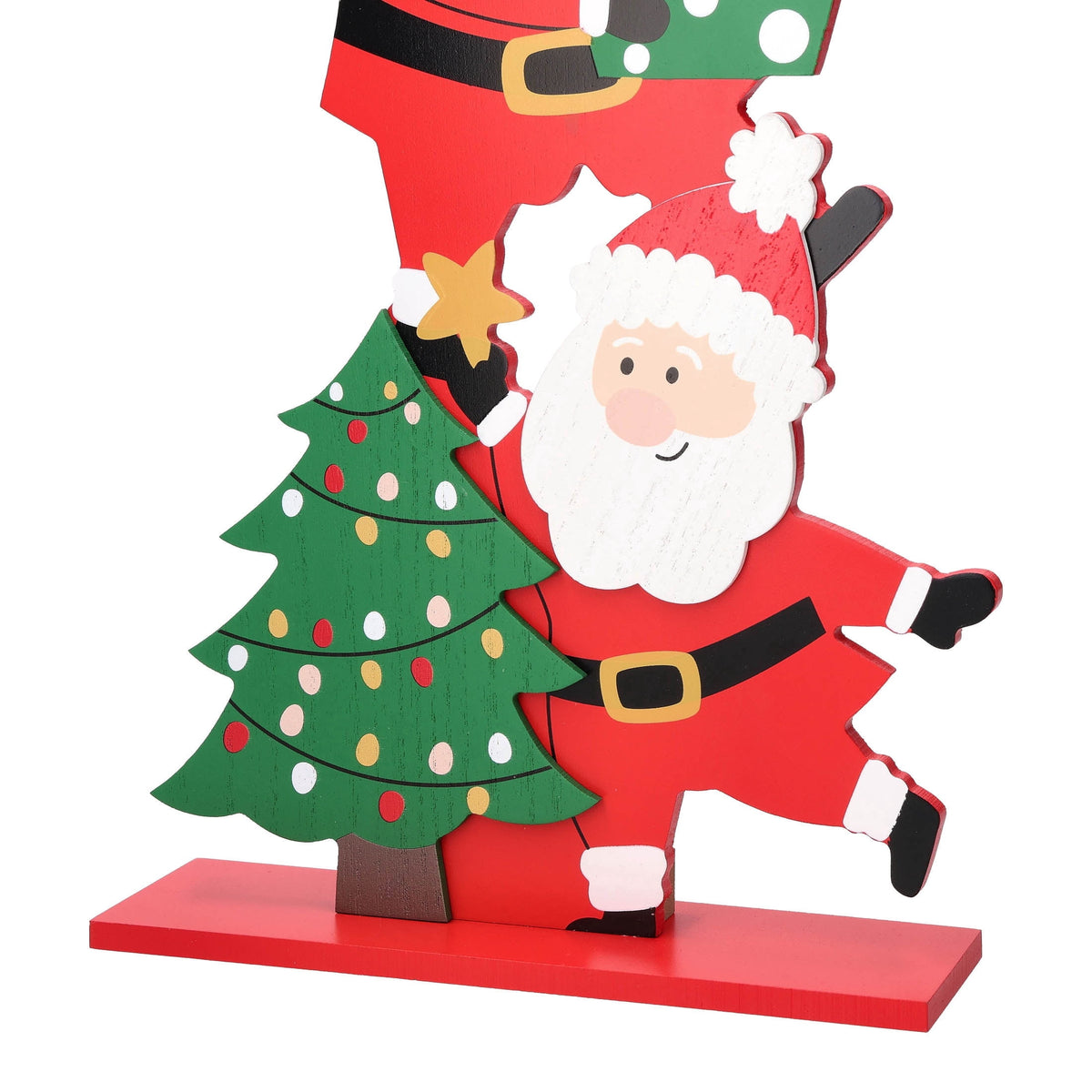 Santa Stack Christmas Porch Greeter, Multicolor, 22", by Holiday Time