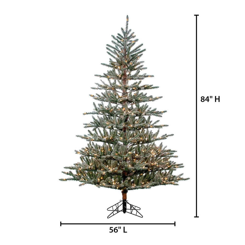 Gerson 7Ft. Flocked Scotch Pine with 450 Incandescent Lights