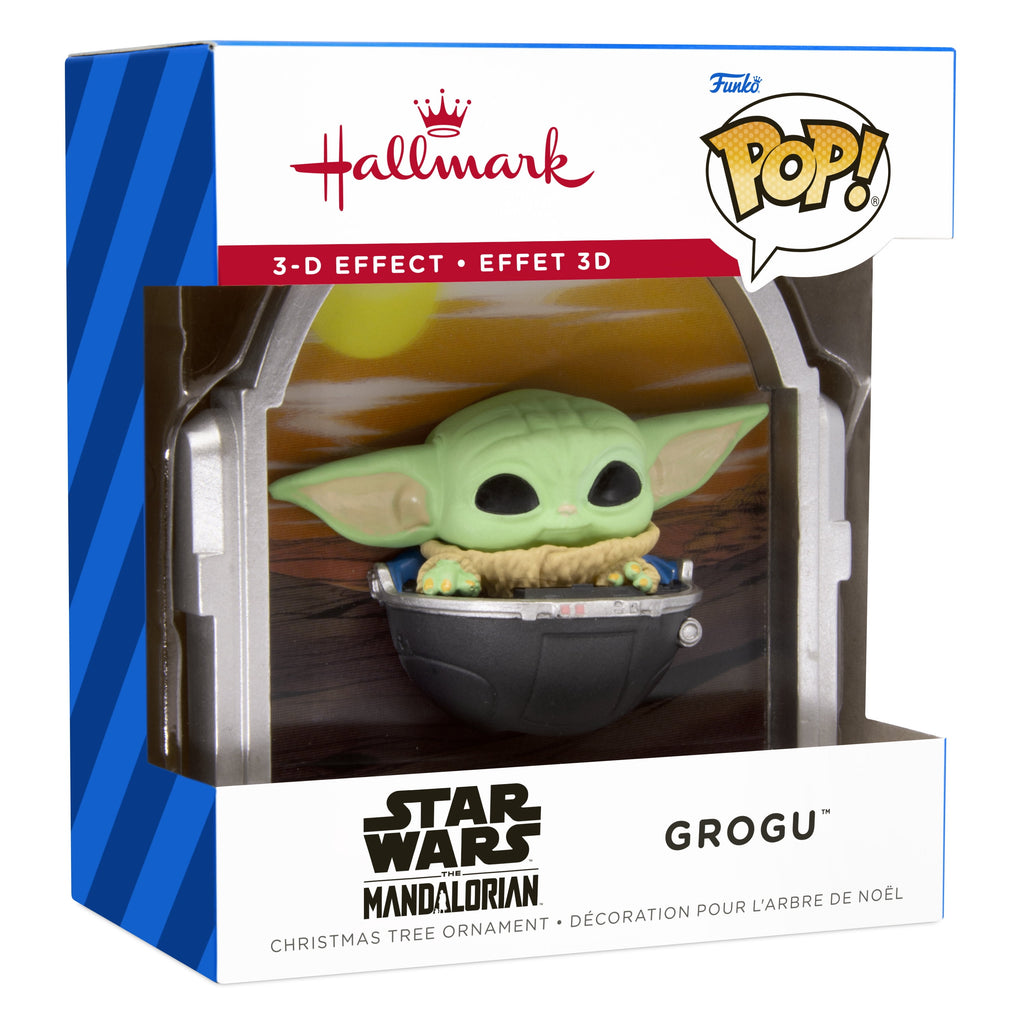 Hallmark Ornament (Star Wars: Mandalorian Grogu Funko Lenticular, 1 Count