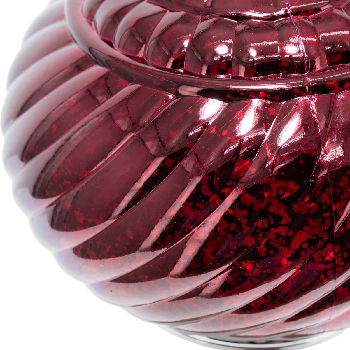 My Texas House 2-Count Burgundy Finial Shatterproof Christmas Ornaments, 11"