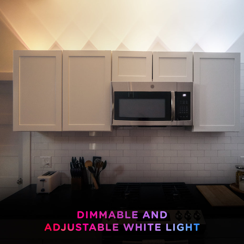 Enbrighten Spectrum Indoor 8ft LED Wall Lights RGBWIC Color Changing String Downlights