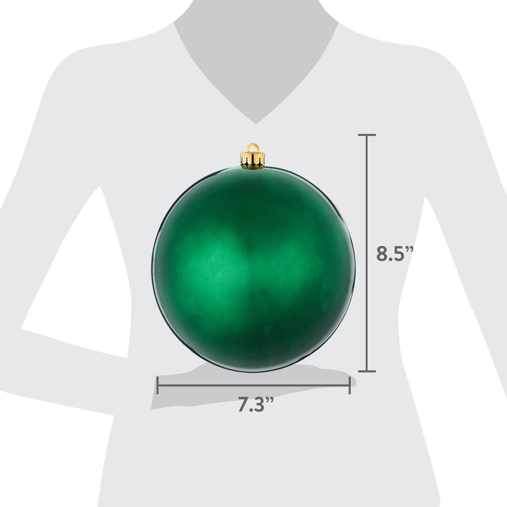 2-Count Bronze Jumbo Ball Shatterproof Christmas Ornaments, 8.5", by Holiday Time