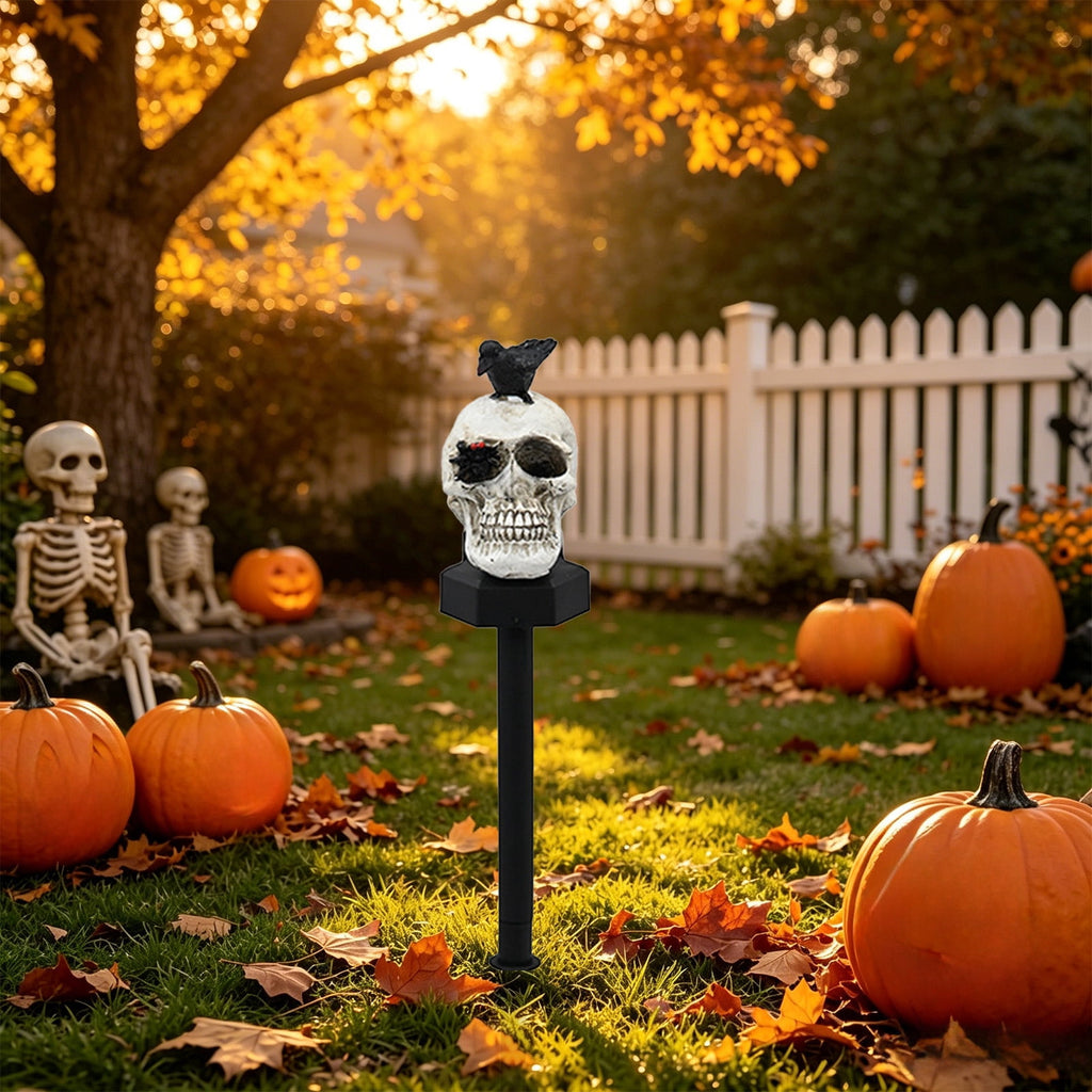 Stijggn Halloween Pumpkin Stake Solar Garden Lights, Waterproof Multi Branch Little Pumpkin Lantern Garden Stake Lights Outdoor Walkway Yard Garden Decoration