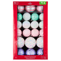 75-Count Multicolor Pastel Ball Shatterproof Christmas Ornaments, by Holiday Time
