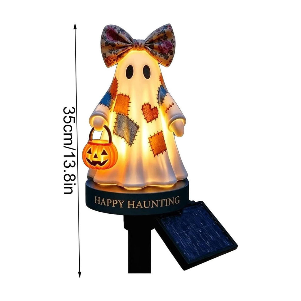 Stijggn Halloween Pumpkin Stake Solar Garden Lights, Waterproof Multi Branch Little Pumpkin Lantern Garden Stake Lights Outdoor Walkway Yard Garden Decoration