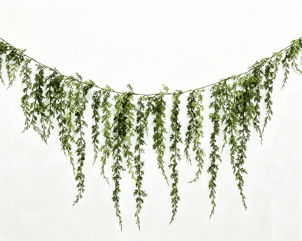 Holiday Time Green Artificial Christmas Greenery Garland for Mantels and Staircases, 5-Foot