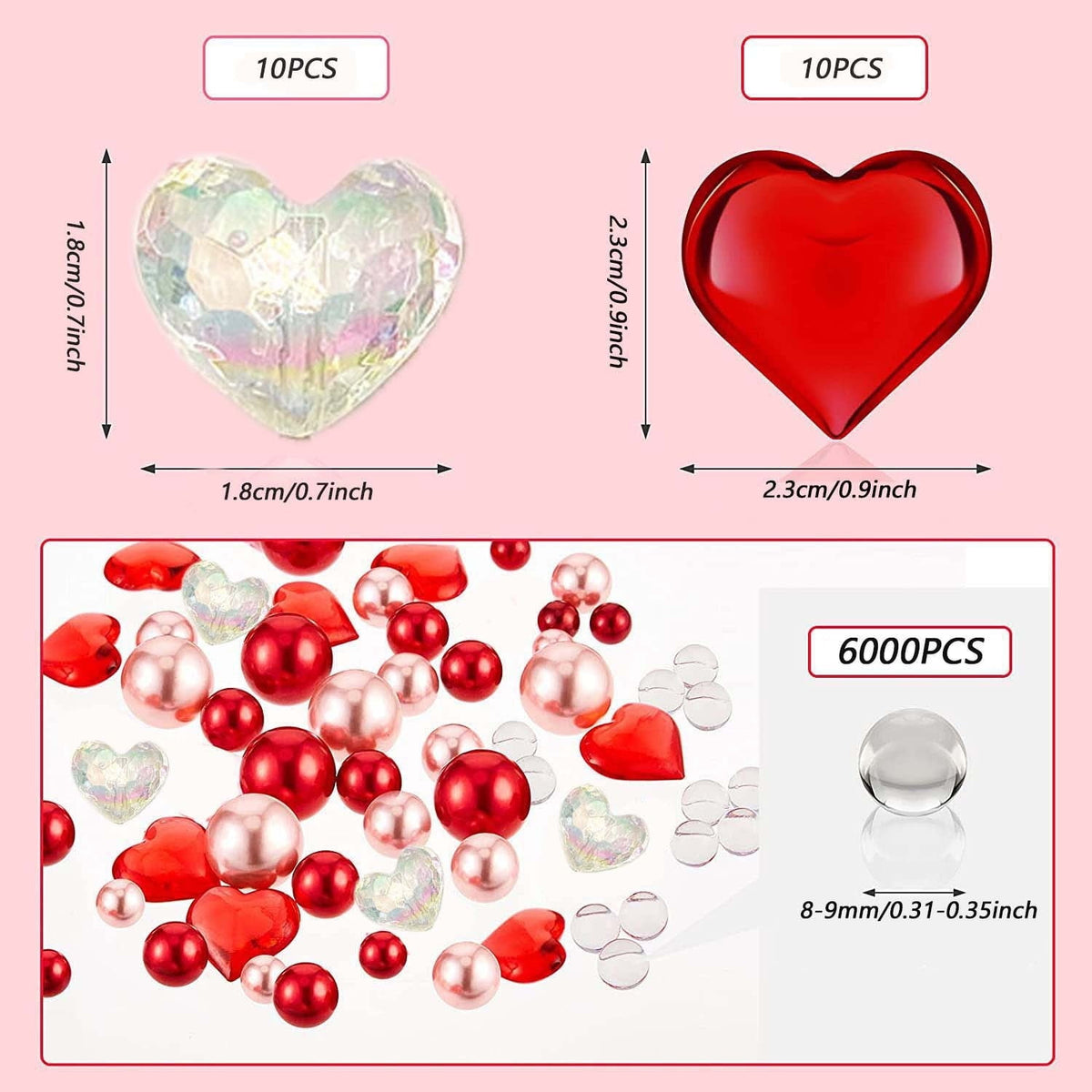 XGFHYJEH 5ft Valentines Day Decorations, Valentines Day Lights, Valentines String Lights, Valentine's Day Decor, Heart String Lights, Battery Operated