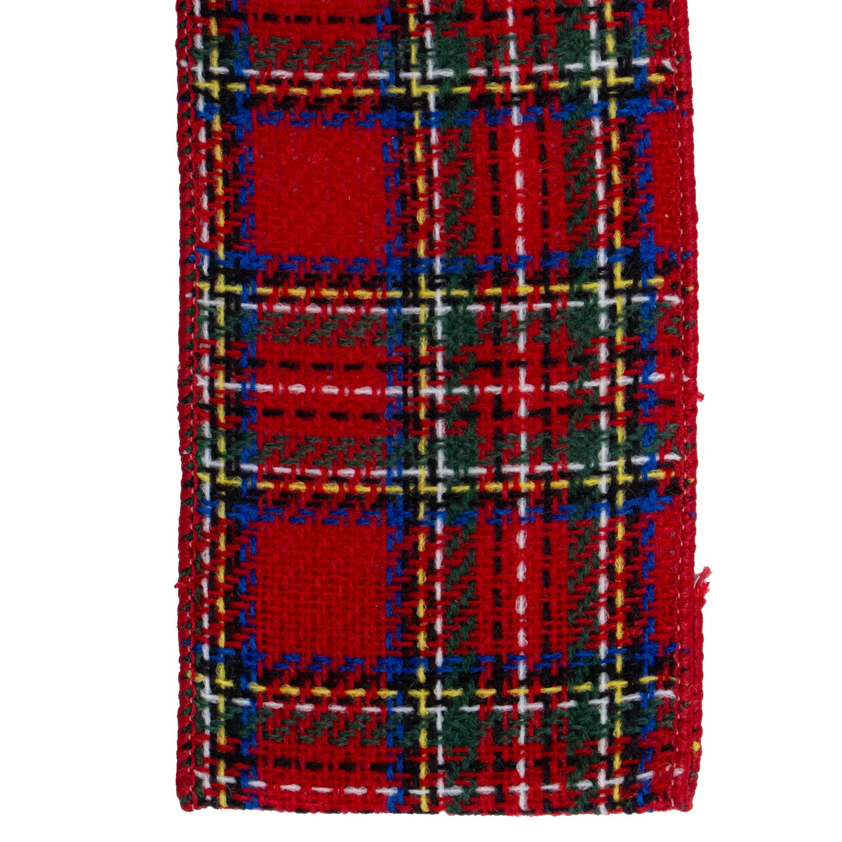 My Texas House Red Plaid Christmas Ribbon, 2.5" x 15'