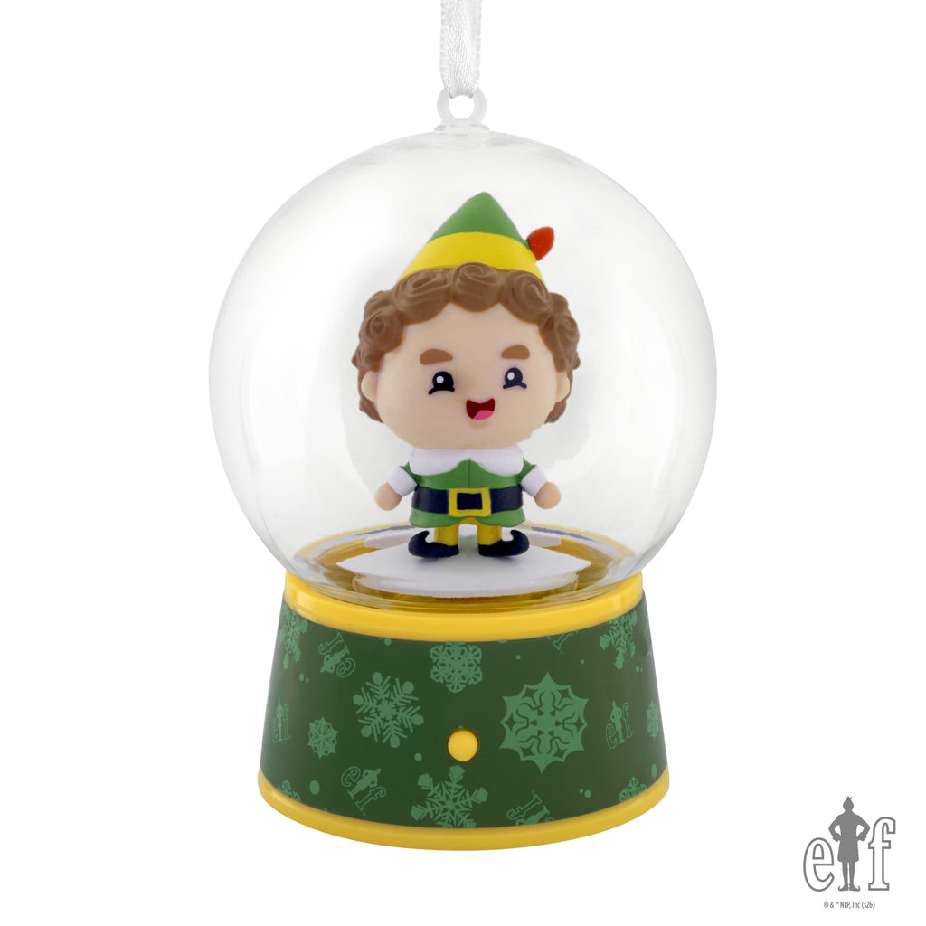 Hallmark Christmas Ornament (Elf Buddy Globe With Motion), 1 Count