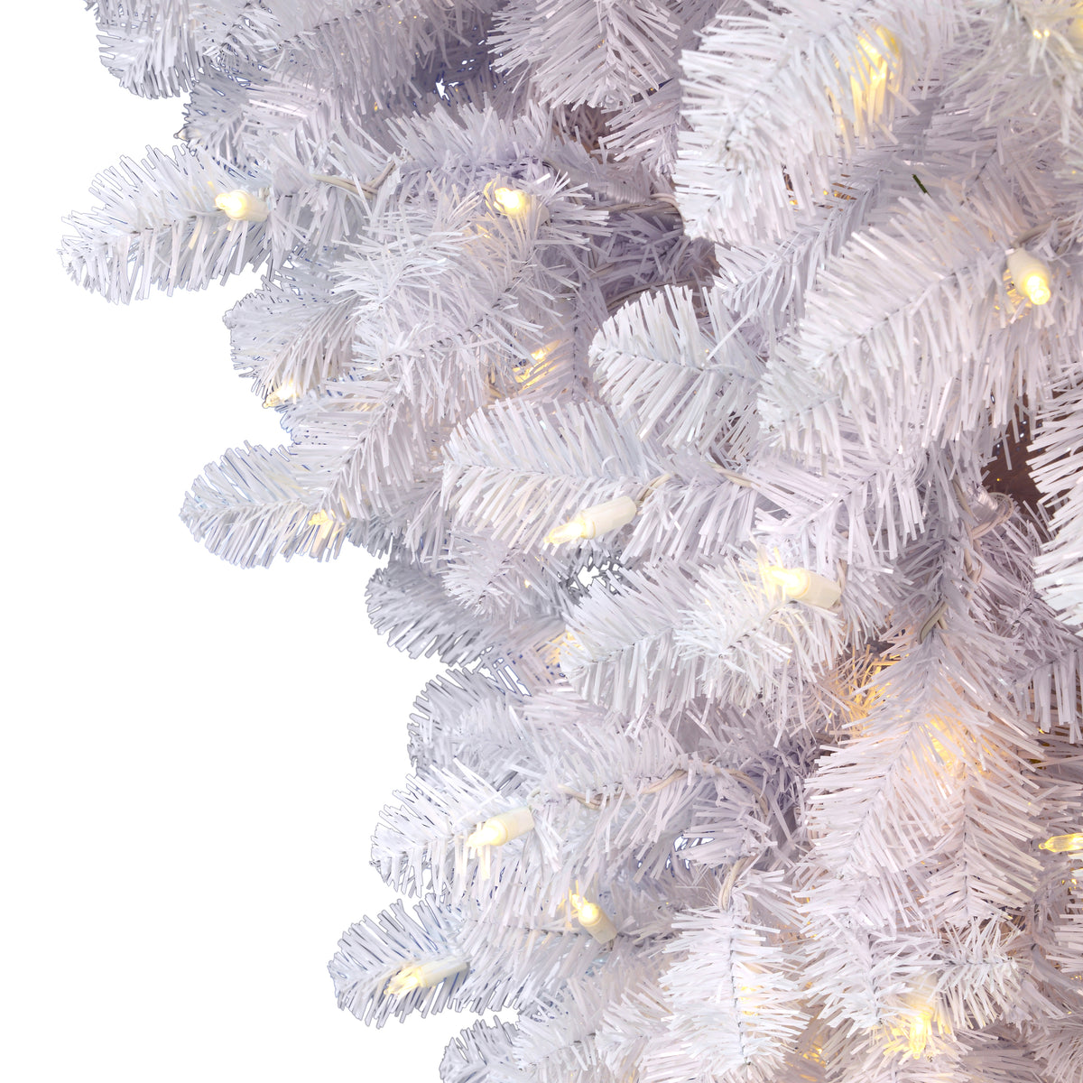 Vickerman 6' White Upside Down Artificial Christmas Tree, Warm White LED Lights