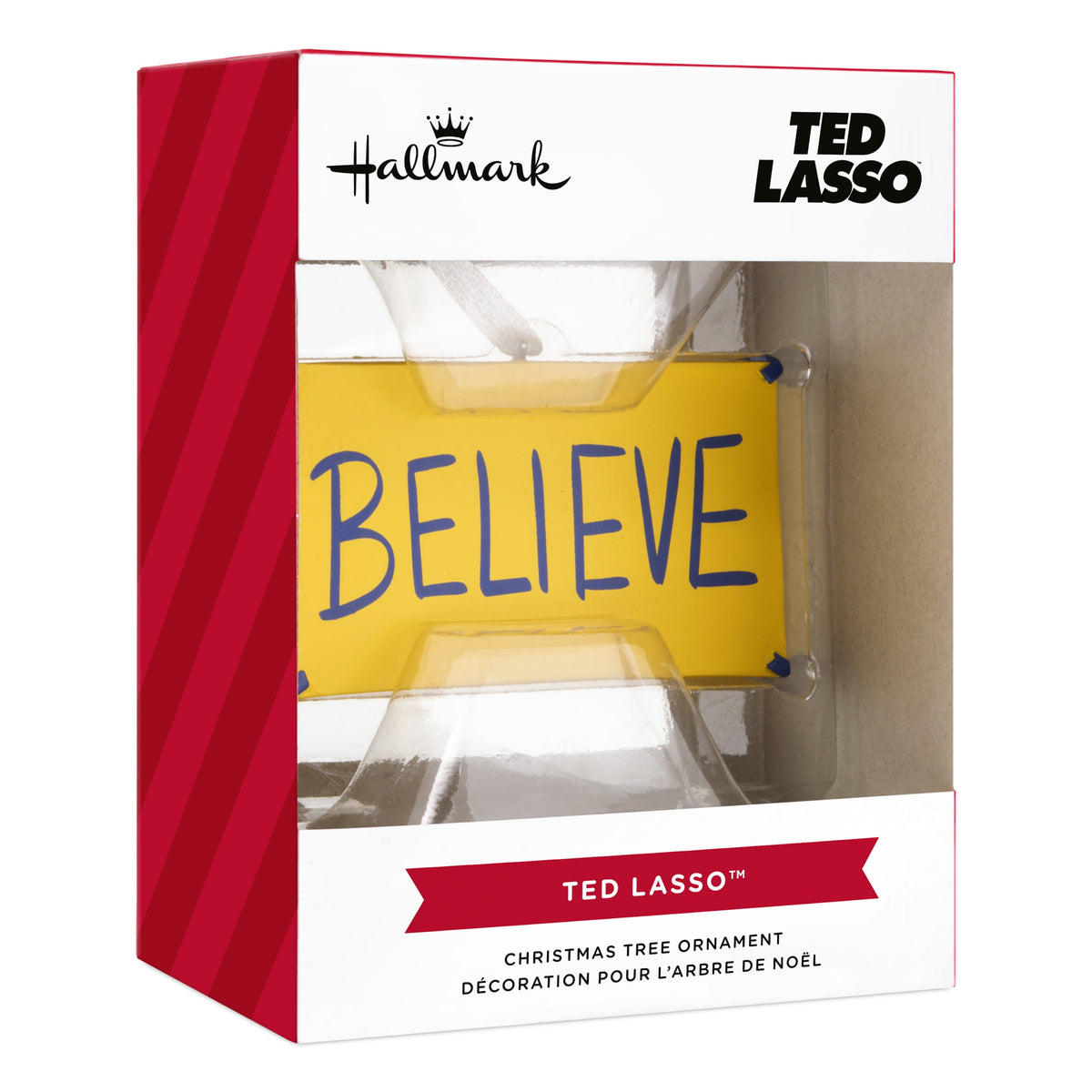 Hallmark Christmas Ornament (Ted Lasso Believe Sign), 1 Count
