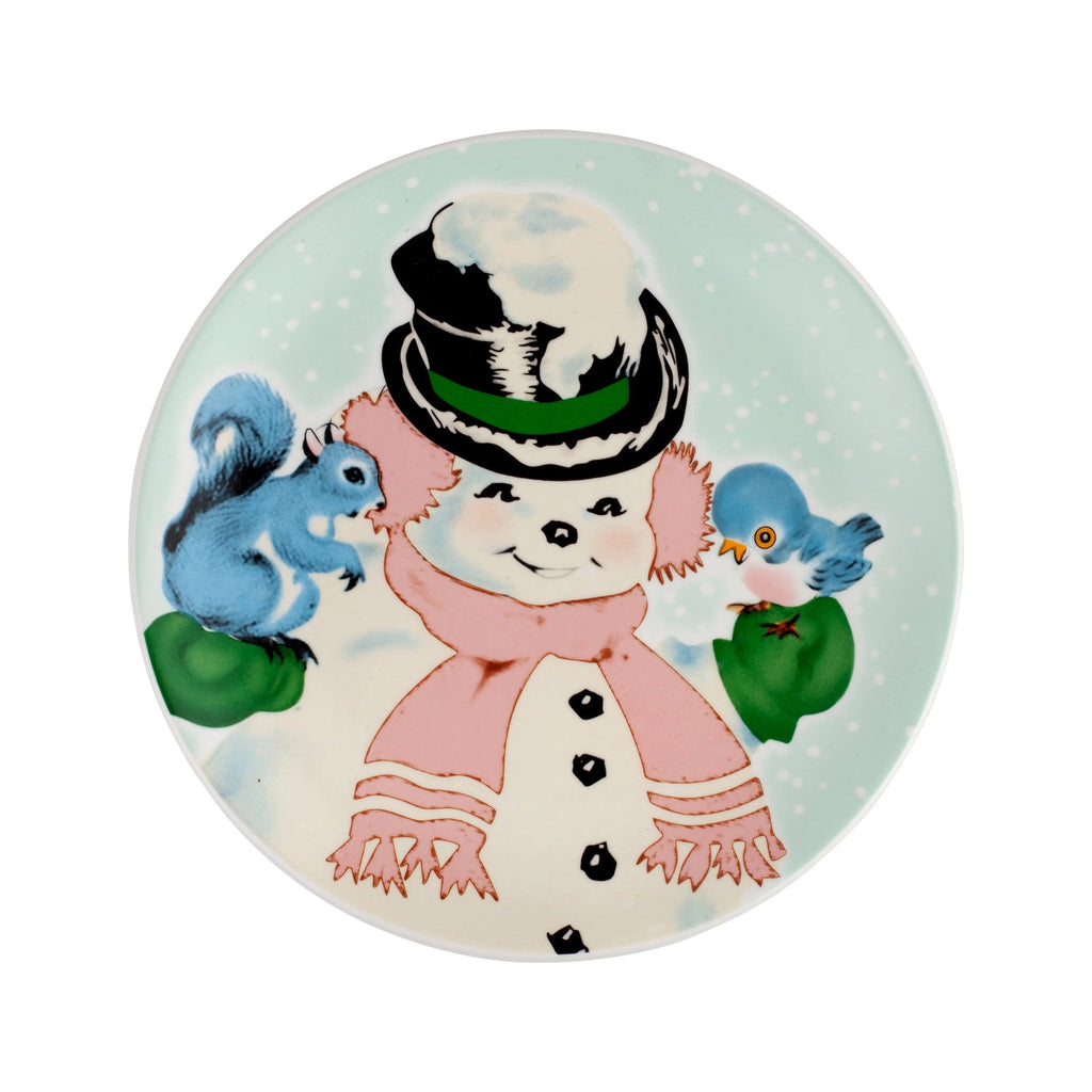 Mr. Christmas 8 in. Set of 4 Nostalgic Ceramic Character Plates - Classic