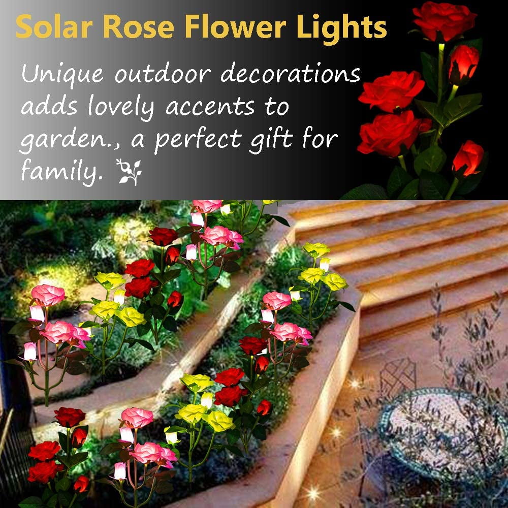 Qishi Solar Red 1.2 V LED Landscape and Walkway Light (2 Pack)