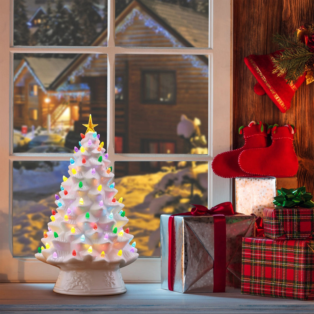 Mr. Christmas 24 in. Nostalgic Ceramic Tree - Green