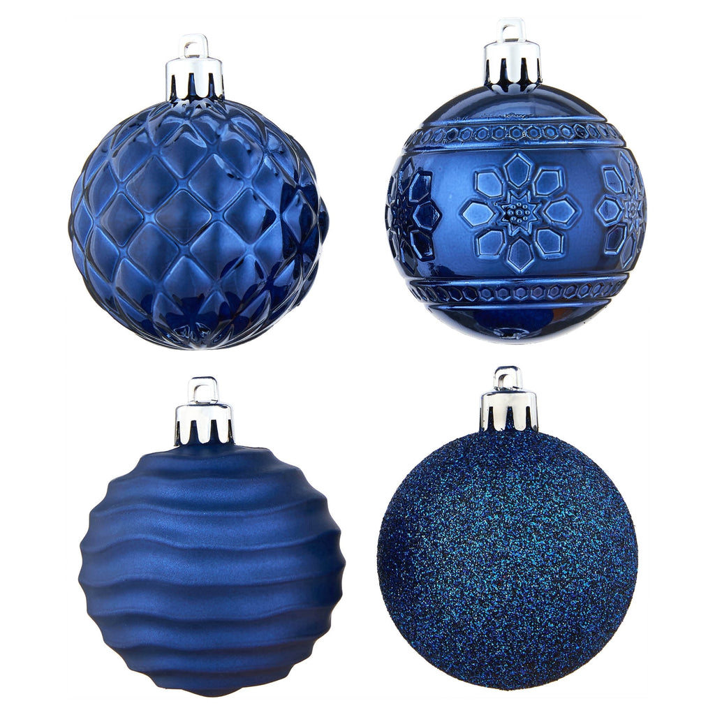 24-Count Red/Green/Gold Ball Shatterproof Christmas Ornaments, 2.8", by Holiday Time