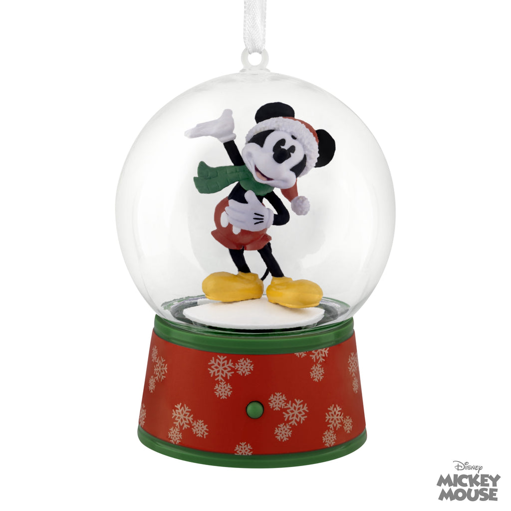 Hallmark Ornament (Disney Mickey Mouse Musical Snow Globe), 1 Count