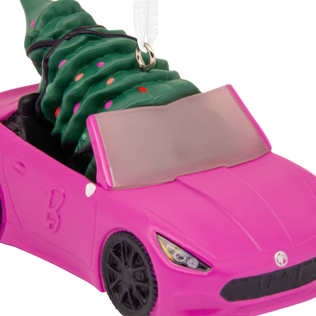 Hallmark Christmas Ornament (Barbie Car With Tree), 1 Count