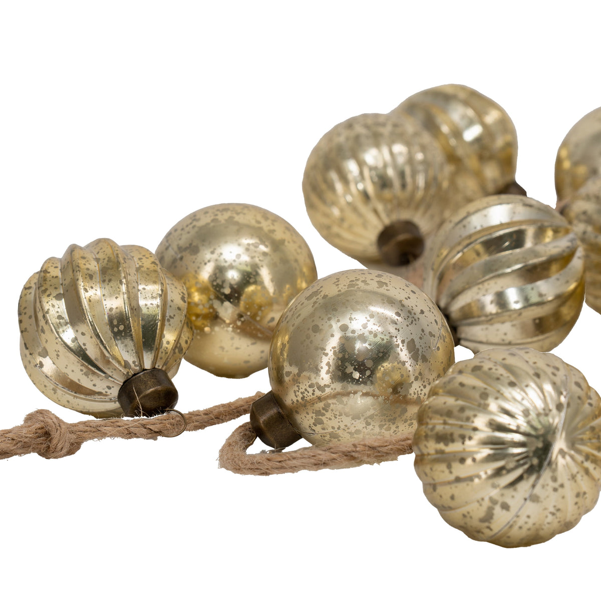 My Texas House Shatterproof Ornament Christmas Garland, Gold, 6'