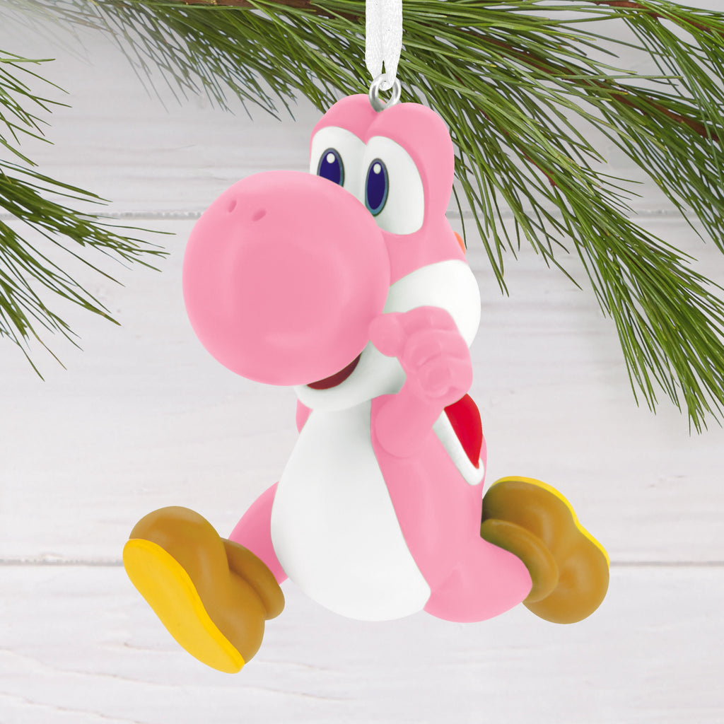 Hallmark Christmas Ornament (Nintendo Super Mario Pink Yoshi), 1 Count