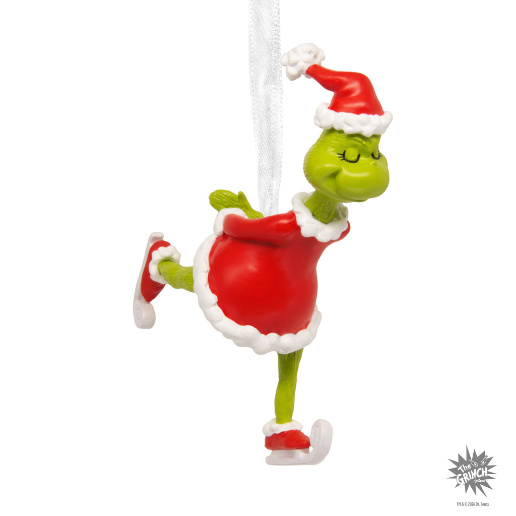 Hallmark Christmas Ornament (Grinch Ice Skating), 1 Count