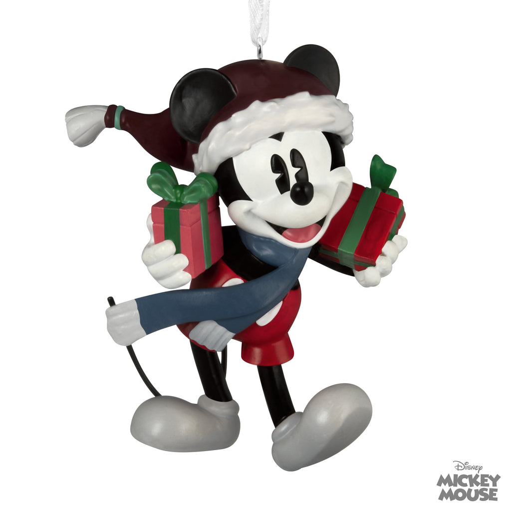 Hallmark Christmas Ornament (Disney Mickey Mouse With Presents), 1 Count