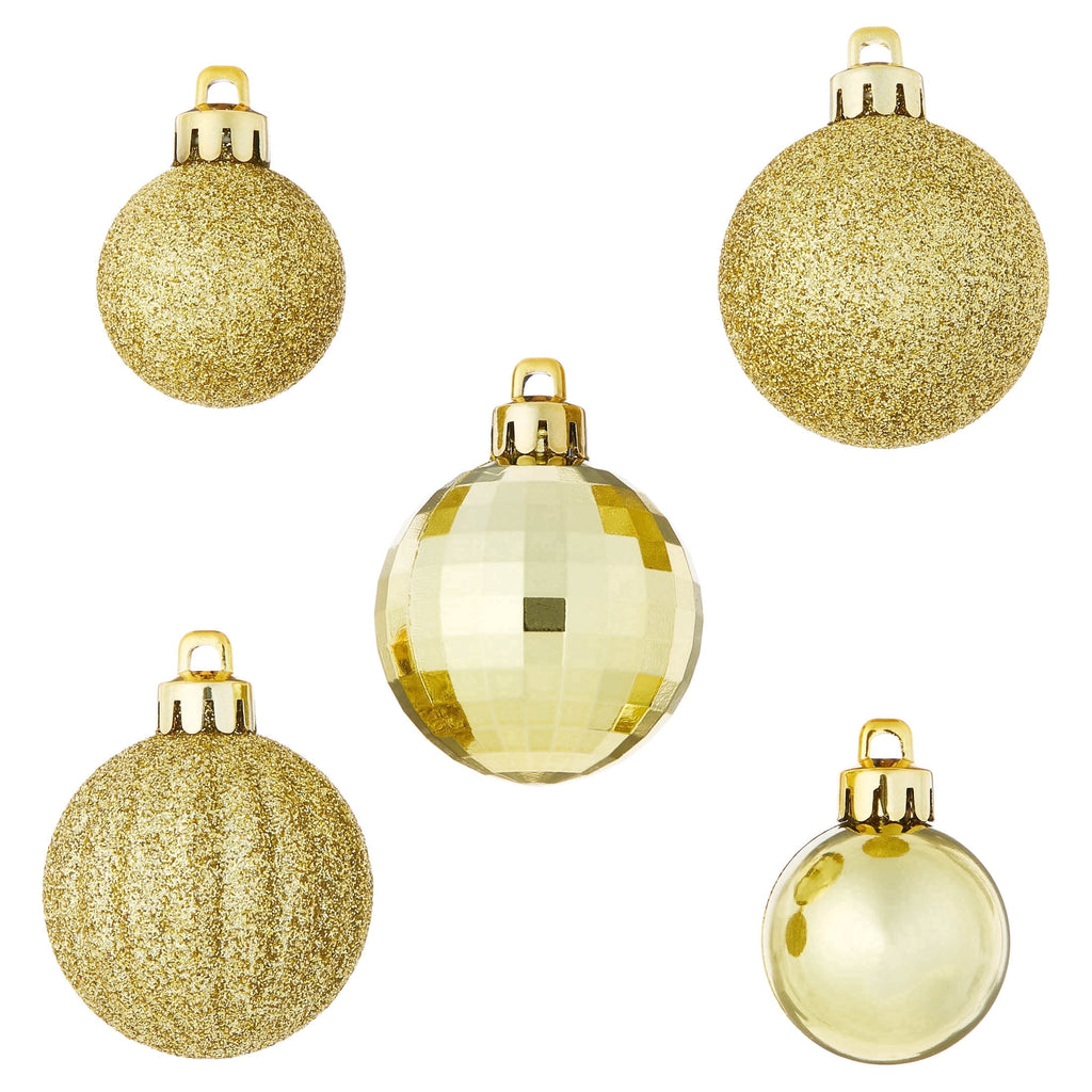 20-Count Red/Green/White Mini Ball Shatterproof Christmas Ornaments, by Holiday Time