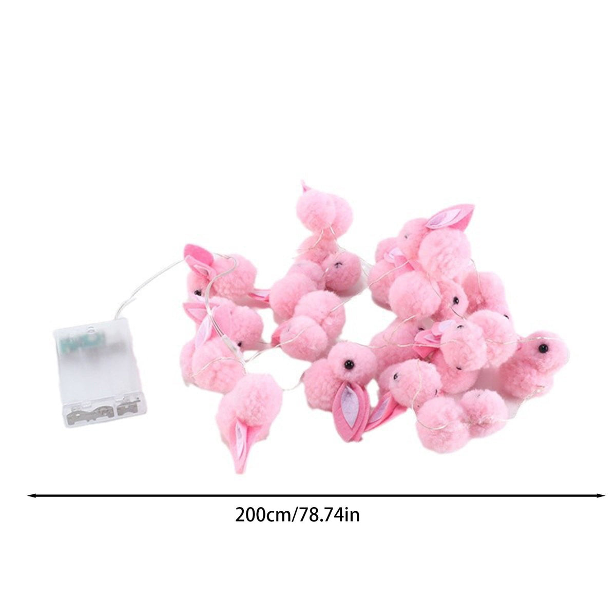 XGFHYJEH Easter Light Bunny String Lights Battery Operated 2M 20LED Fairy String Lights for Easter Decor Indoor Bedroom Patio Spring Theme Party Decor