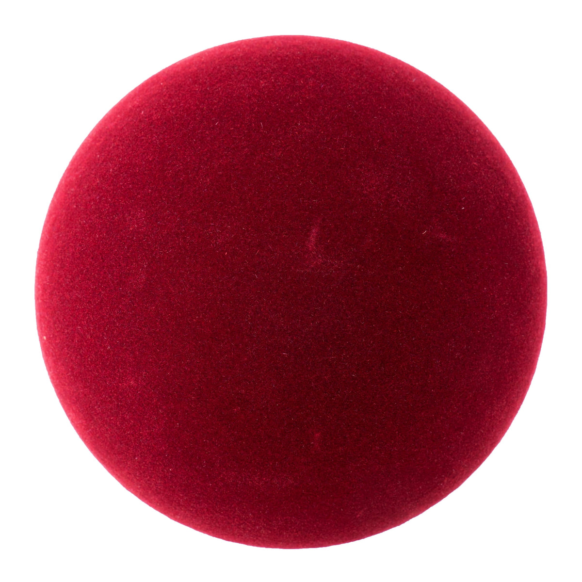 My Texas House 2-Count Burgundy Velvet-Feel Ball Shatterproof Christmas Ornaments, 7"