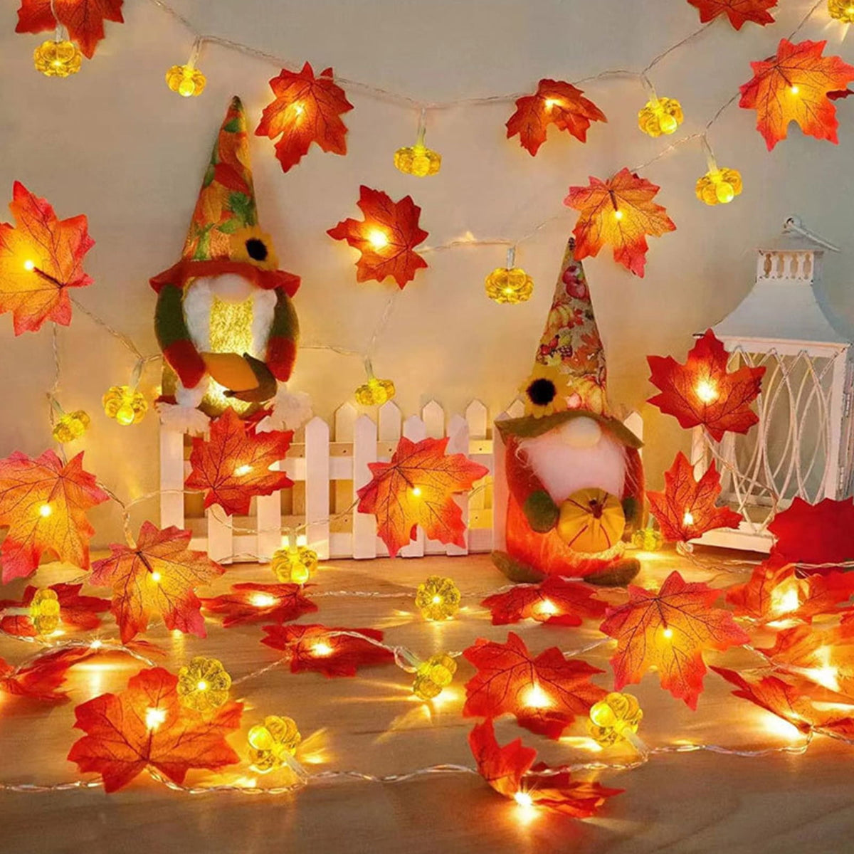 AZXY Halloween String Lights, Ghost Shaped White Halloween Lights, Indoor Outdoor Halloween Decor, Halloween Party Indoor Decor, Battery 5 FT Halloween Decorations, Stair Mantel Patio Halloween Decor