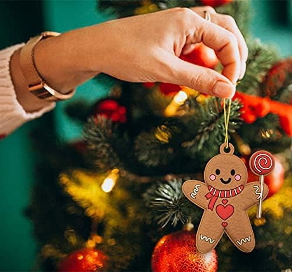 Ayieyill 14Pcs Christmas Ornaments Gingerbread Christmas Tree Decorations Holiday Decor (Classic)