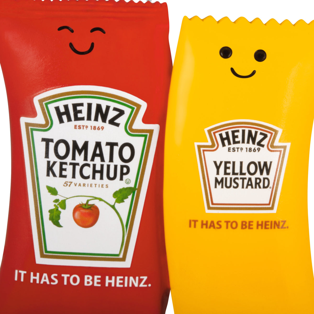 Hallmark Ornament (Heinz Tomato Ketchup Yellow Mustard Packets), 1 Count
