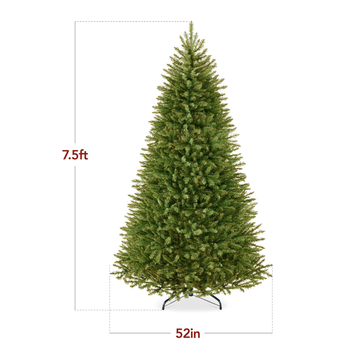 Best Choice Products 6ft Premium Hinged Nordic Fir Christmas Tree Holiday Decoration w/ Foldable Metal Base