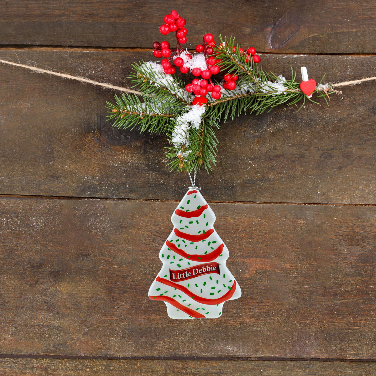 Little Debbie Christmas Tree Cake Figural Christmas Tree Ornament
