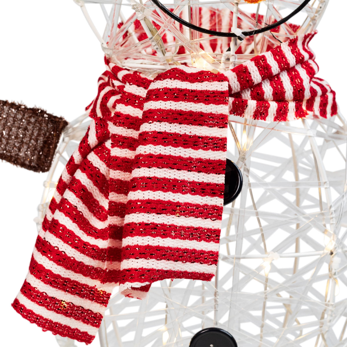 Northlight LED Lighted Snowman with Top Hat and Red Scarf Outdoor Christmas Decoration - 43"