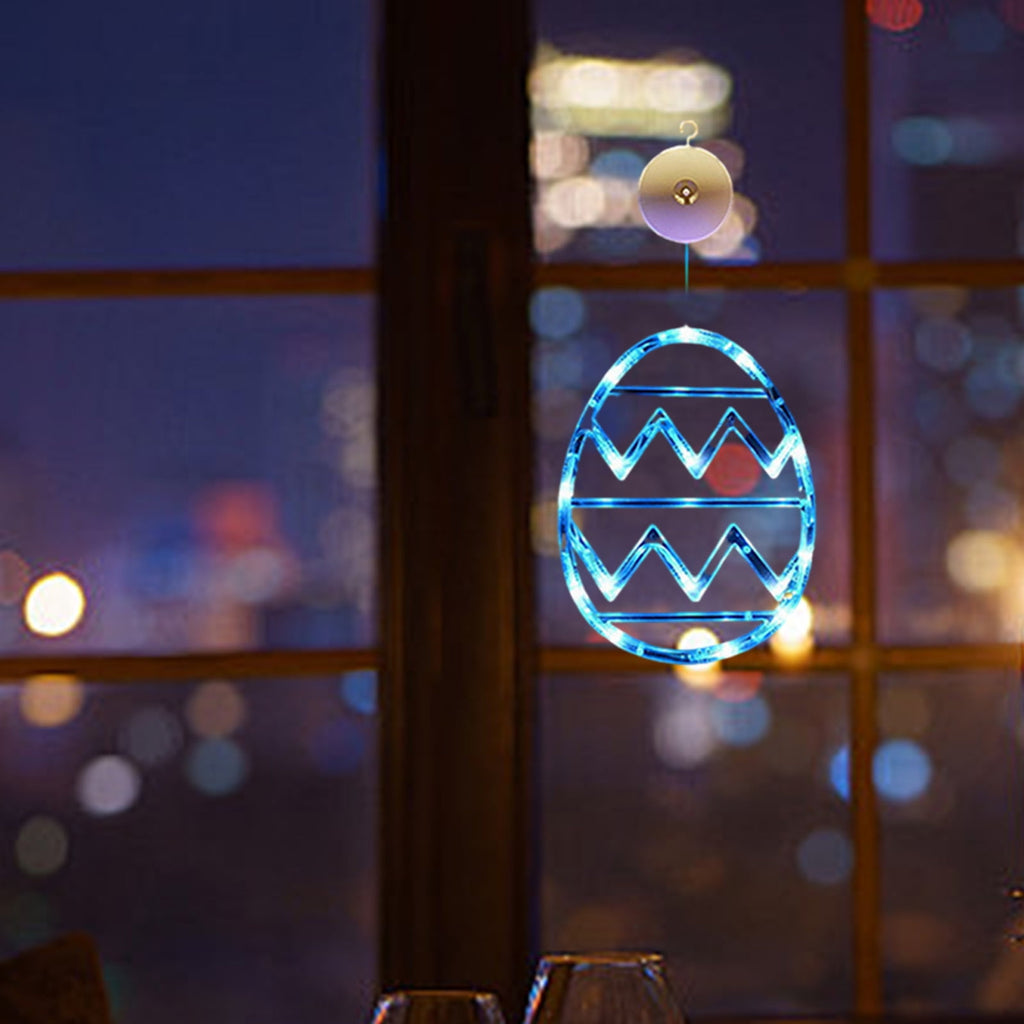 XGFHYJEH Easter Lighted Window Decorations, Easter Egg Lights, Easter Lights, Egg String Lights, Easter Decorations Indoors, Easter Hanging Decoration