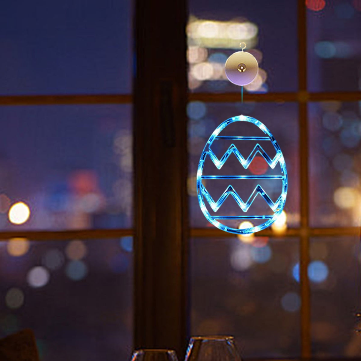 XGFHYJEH Easter Lighted Window Decorations, Easter Egg Lights, Easter Lights, Egg String Lights, Easter Decorations Indoors, Easter Hanging Decoration